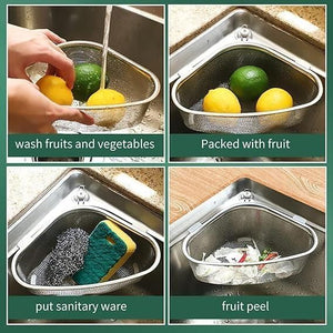 LD Corner Sink Drain Basket – Stainless Stee