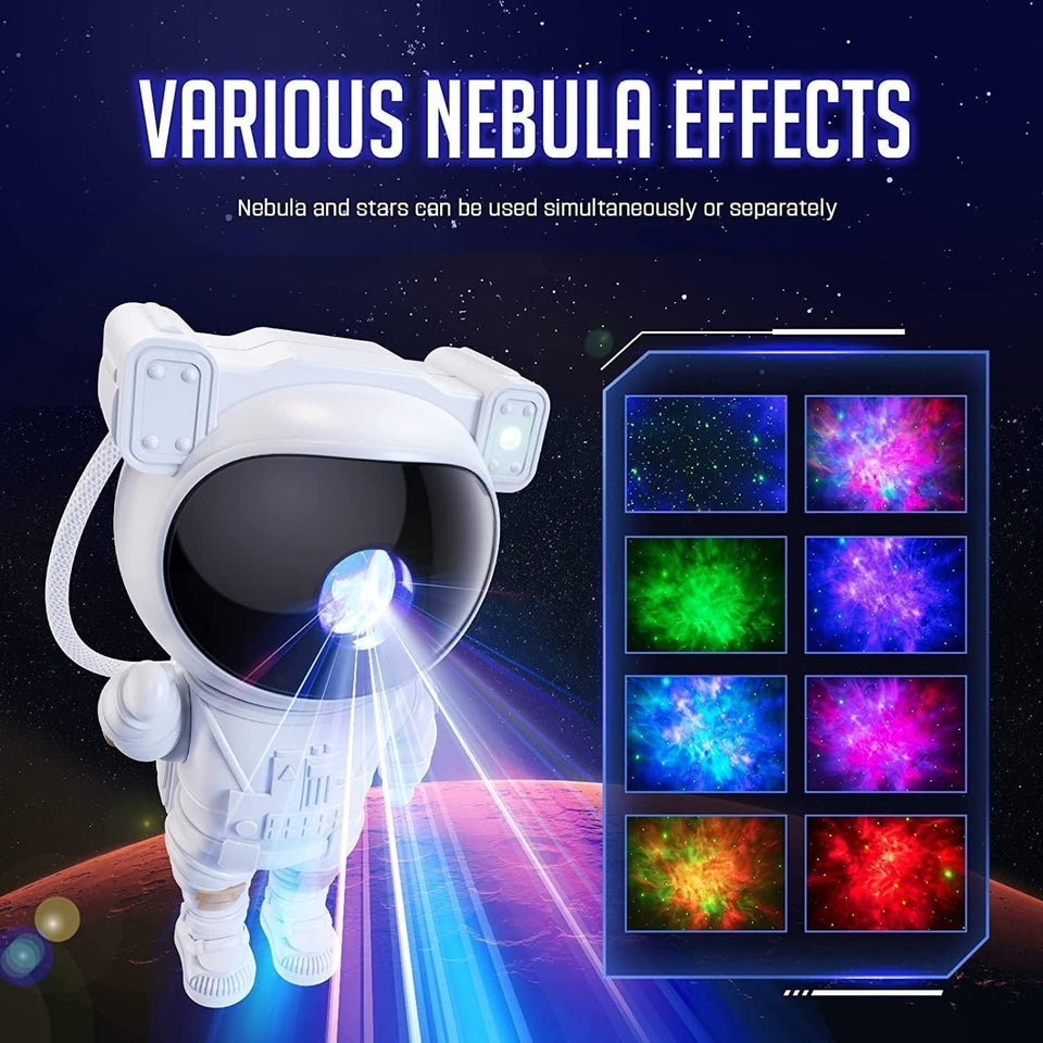 LD Galaxy Projector - 360 Magnetic Head Rotation, Remote Control