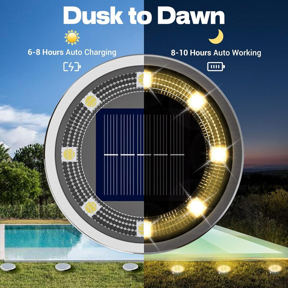 LD SunGlow Waterproof Garden Lights (Pack of 4)