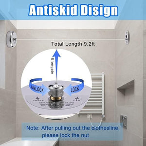 LD Retractable Steel Clothesline
