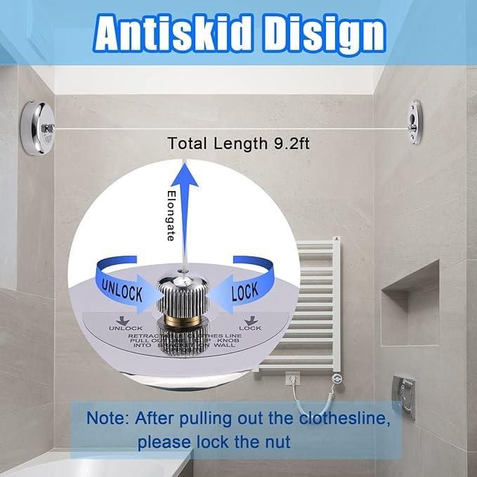 LD Retractable Steel Clothesline