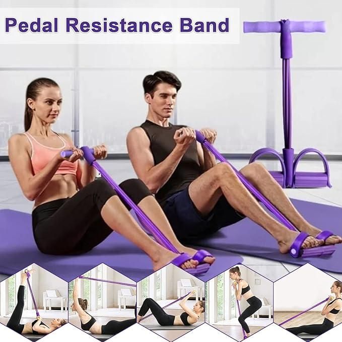 LD Yoga Resistance Band with Pedal Puller