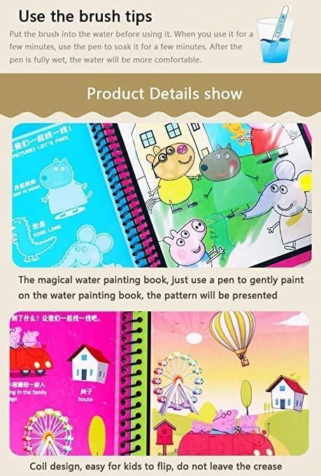 LD Reusable Magic Water Coloring Book