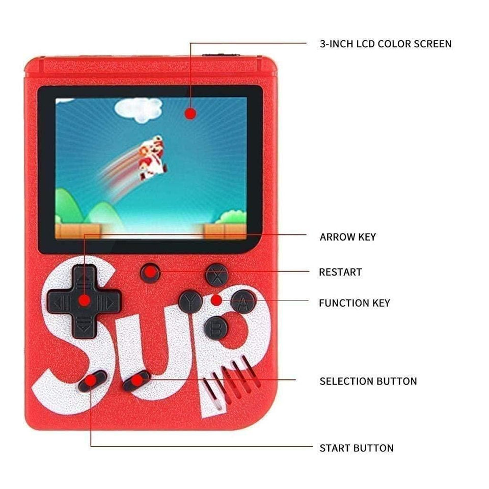 LD Video Games Portable, Led Screen and USB Rechargeable, Handheld Console, Classic Retro Game Box