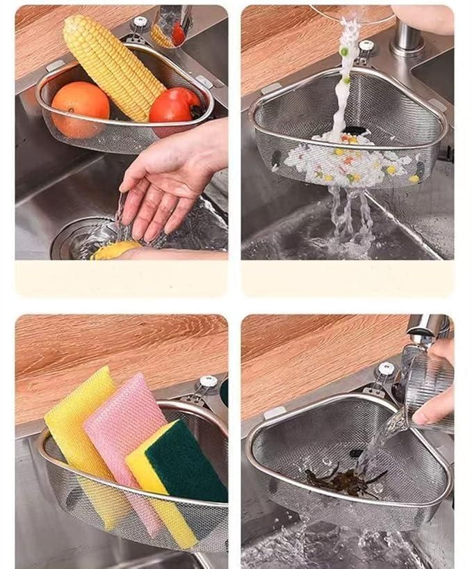 LD Corner Sink Drain Basket – Stainless Stee
