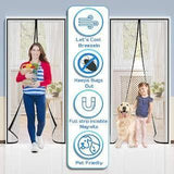 LD Mesh Magnetic Mosquito Curtain with Magnets Reinforced Polyester
